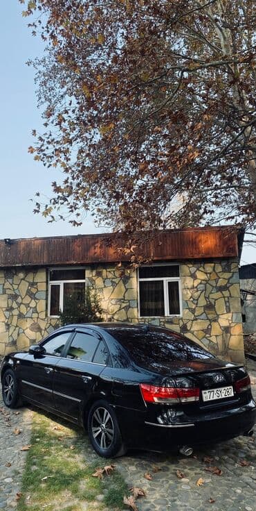 chevrolet hecbek modelleri: Hyundai Sonata sedan – qara rəng, 4 qapı, AZ 77-SY-287 dövlət nömrə — 9