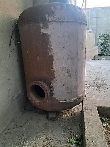 plastik boru utu: 1 tonluq Sənaye tipli metal su/qaz çəni – qalın divarlı, silindrik — 2