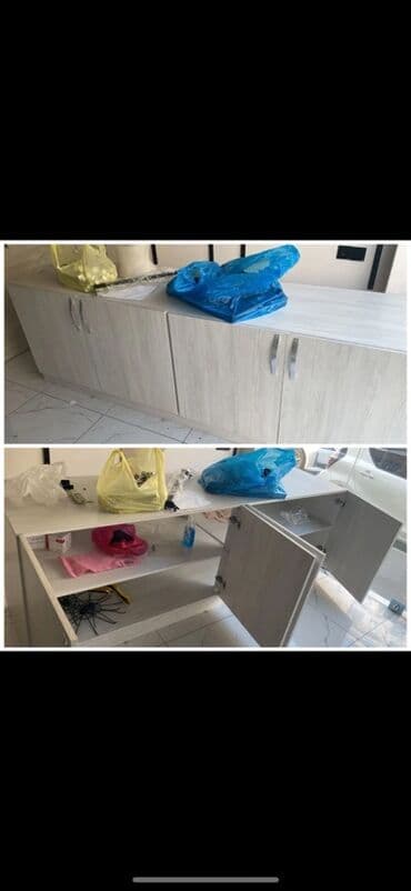 Bağ evi və bağ üçün hərşey: Açılan, 4 qapılı Düz dolab, Mətbəx dolabı — 1