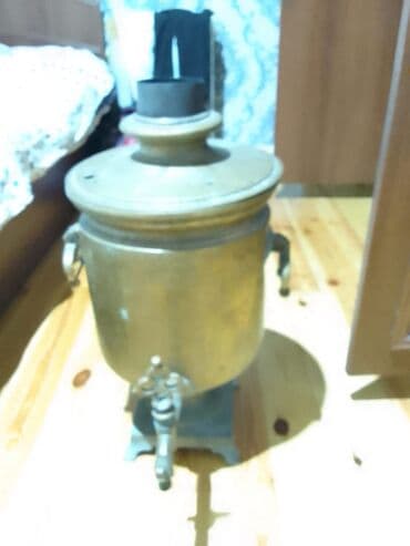 köhnə samavar: Rəng - Qızılı, Çaydan, 3-dən çox l, SSRİ — 3