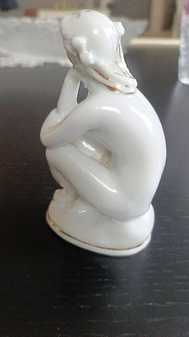 статуетка: Фигура, Керамика, цвет - Белый — 2