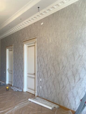 divar kağızının vurulması: Salam. Her nov Oboylarin tez seliqeli ve keyfiyyetli vurulmasi. Boya — 10