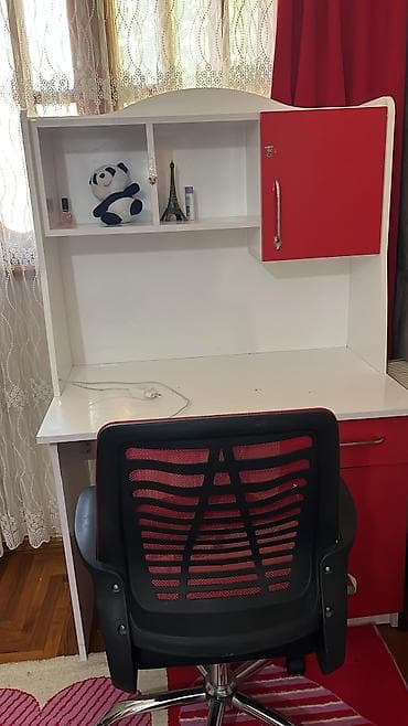 körpü mebel: Qız üçün, İşlənmiş, Çarpayı, Matras ilə, Siyirməli, MDF — 4