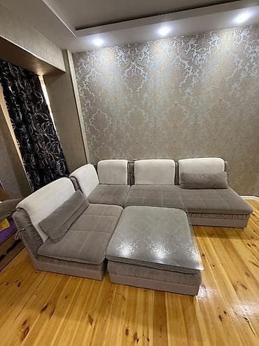 pufik divan: Modul tipli künc divan dəsti - Tərkib: 4 ədəd oturacaq modul + 1 — 1