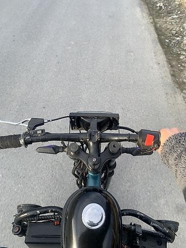 r14 tekerler: Benzin mühərrikli velosiped – custom yığılıb - Çərçivə üzərində — 3