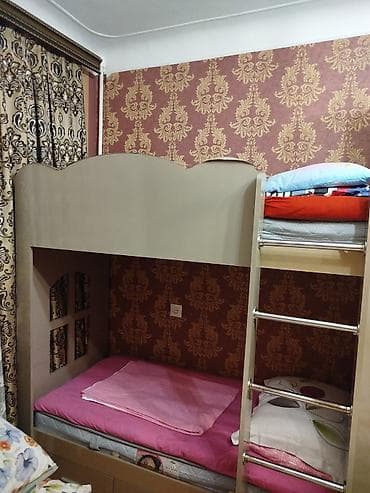 Oğlan və qız üçün, İşlənmiş, Çarpayı, Matras ilə, Siyirməli, MDF — 2