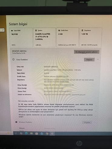 Настольные ПК и комплектующие: 🔥 SATILIR – GÜCLÜ OYUN VƏ İŞ KOMPÜTERİ 🔥 💻 Intel Core i7-3770 | GTX — 9