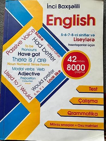 testir: İnci Baxşəlili – English (5-6-7-8-ci siniflər və liseylərə — 1