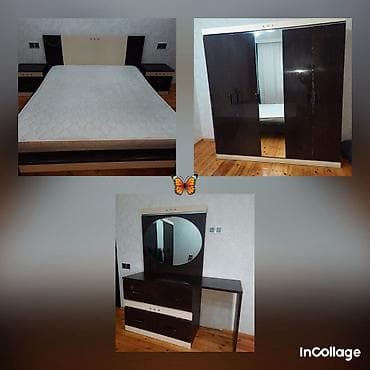 SAMİRƏ 🦋 Yataq dəsti satılır: - Çarpayı və 2 ədəd tumba - 2 tunba