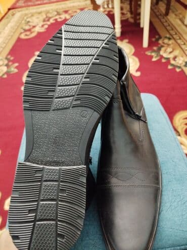 bot kişi: Qışlıq kişi botları - Material: hamar qara dəri üstlük - Daxili: isti — 3