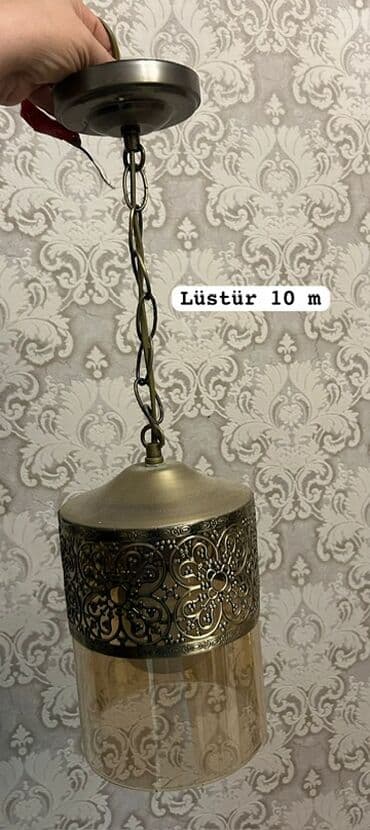 lüstür: Çılçıraq, 1 lampa, Metal — 1
