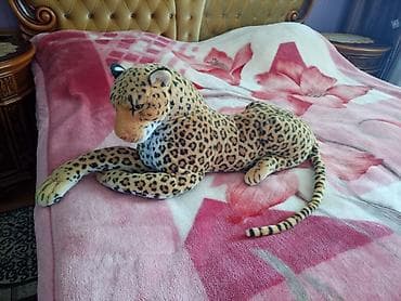Böyük ölçülü bəbir (leopard) plyuş oyuncağı - Realistik görünüşlü
