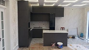 kuxna mebeli kreditle: Sifarişlə mətbəx dəsti, Özü çəkən petlələr, MDF, Kredit yoxdur — 2