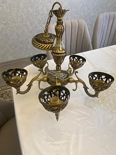Çılçıraq, 5 lampa, Metal — 3