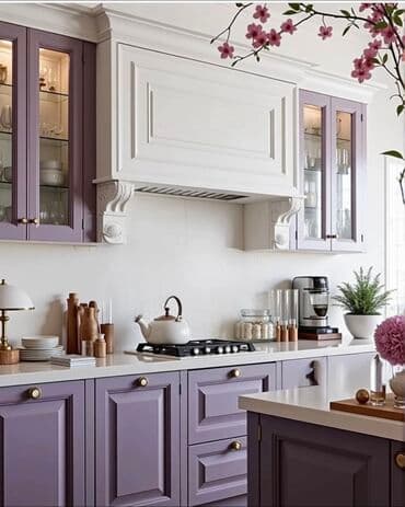 цвет мебели яблоня: Кухонный гарнитур на заказ, Самозакрывающие петли, Ламинат гладкий, Есть кредит, Бесплатная доставка — 2