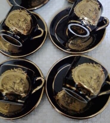 Qəhvə dəsti, rəng - Göy — 9