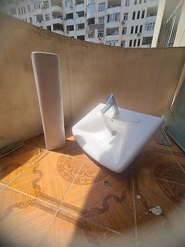 sular: Keramik hamam əl-yuyan dəsti - Material: ağ sanitar keramikası - — 2