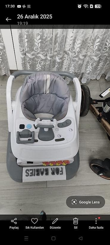 a clas makasin: Uşaq gəzdirici xodunki və bebek arabası dəsti - Xodunki: Ağ-boz — 1