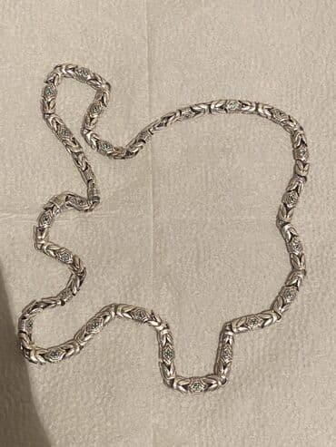 boyun bagi: Boyunbağı, Gümüş, 958 Əyar, 74 g, Pulsuz çatdırılma, Rayonlara çatdırılma — 2