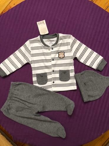 uşaq şalvarı: Uşaq dəsti, Uniseks, 0 - 3 ay — 4