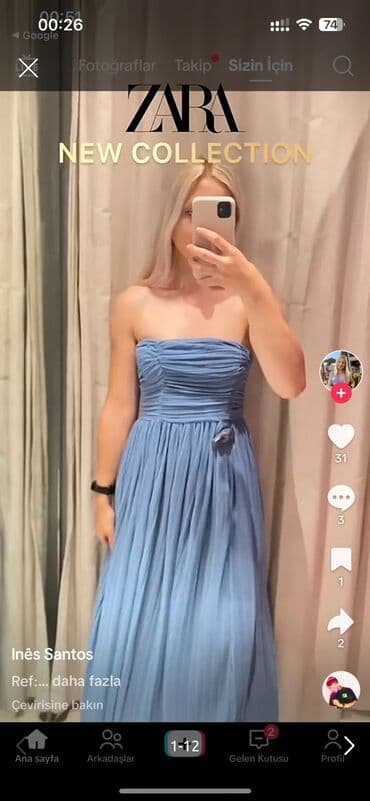 вечерние платья в баку где купить: Вечернее платье, Макси, Zara, M, L — 6