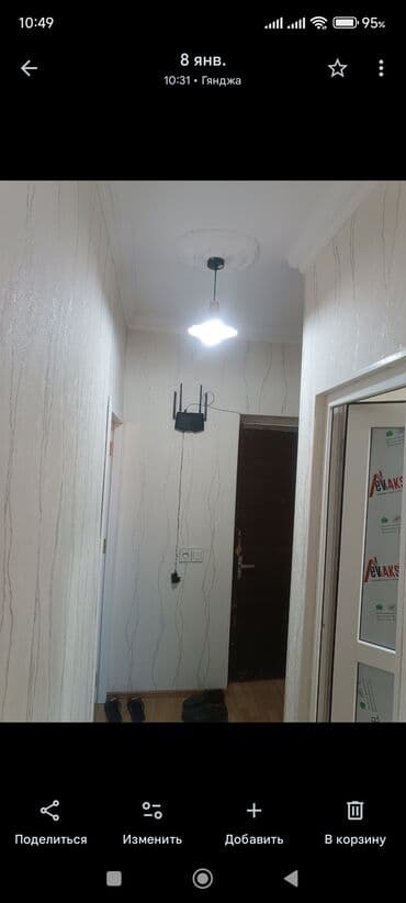 yalamada ev satilir: Satılır: 1 otaqlı mənzil/interyer - İşıqlı, geniş dəhlizli planlama - — 7