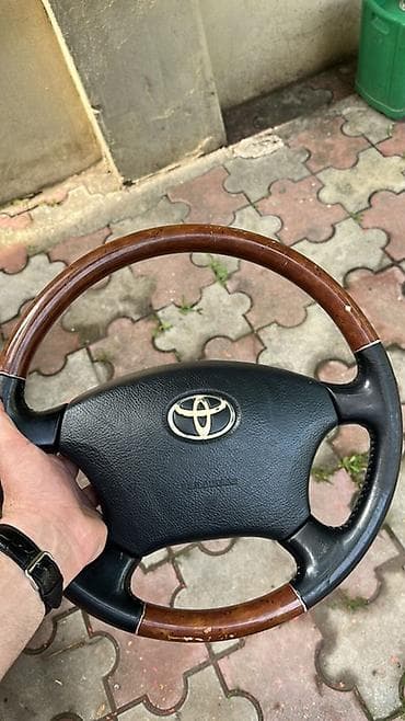 kombi radiator: Toyota sükan çarxı – orijinal - Material: dəri və taxta örtüklü — 1