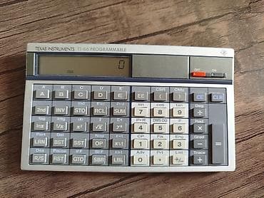temiz bal: Retro kalkulyator – Texas Instruments TI-66 Programmable • Mənşə — 1