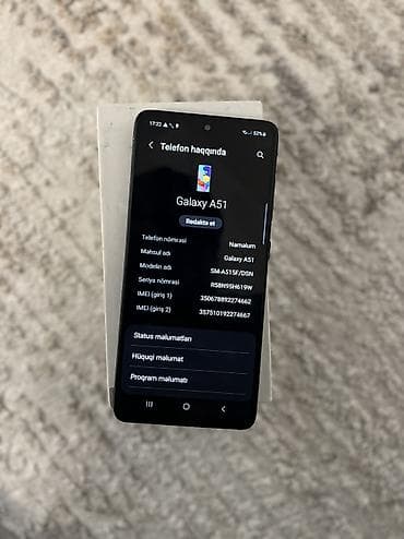 samsung a41 ekran: Samsung Galaxy A51, 64 GB, rəng - Qara, Barmaq izi, Face ID — 7