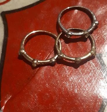 Zərgərlik əşyaları: İkili mirvari üzüklə zərif aksesuar seti - Üzük: Açıq dizaynlı — 6