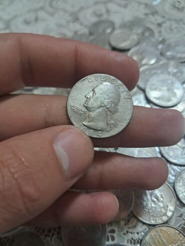 qerbli qəpik: ABŞ sikkələri – qarışıq lot - Növ və nominalar: quarter dollar (25¢) — 35