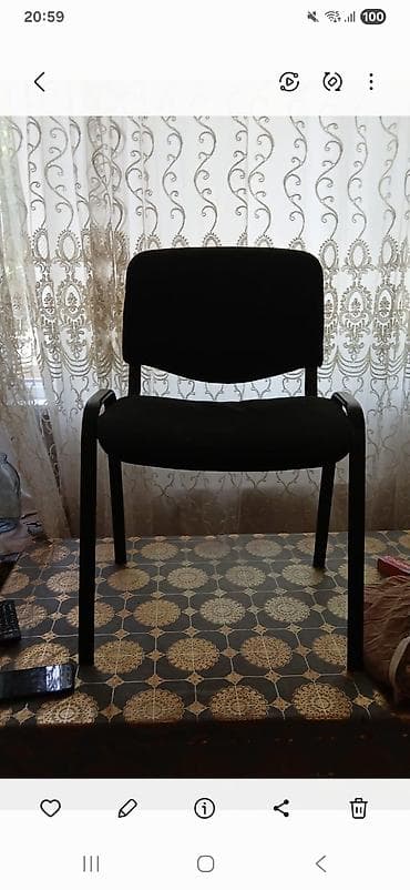 4 ədəddir. ela vəziyyətdə stol 20 manat - Rəng: qara - Konstruksiya