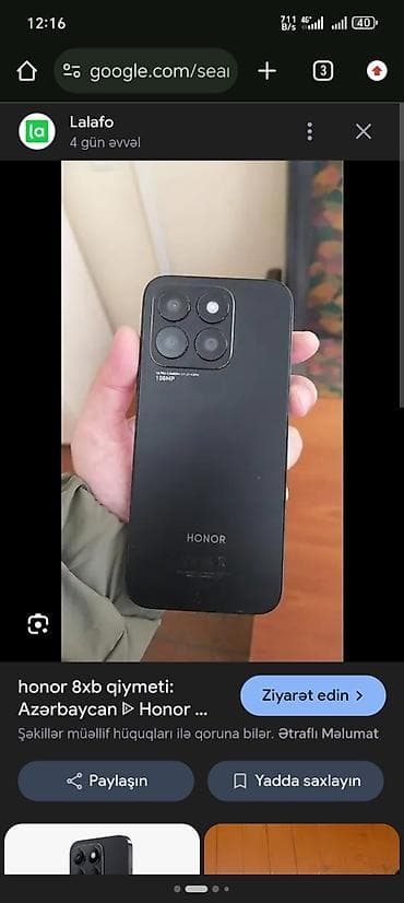 Honor X8b, rəng - Qara