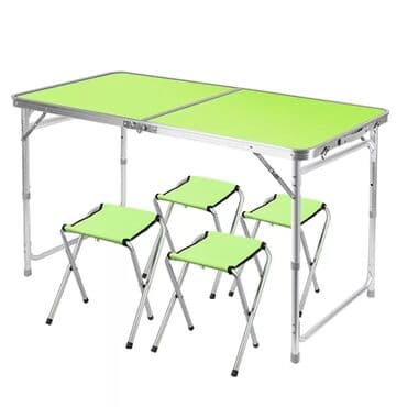 əncir cemi: Piknik stolu 4 eded oturacaq ve 1 qatlanan stoldan ibaretdir Piknik — 1