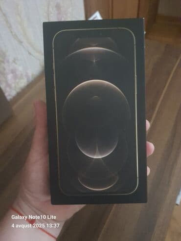 Apple iPhone: IPhone 12 Pro Max, 256 GB, Qızılı, Face ID