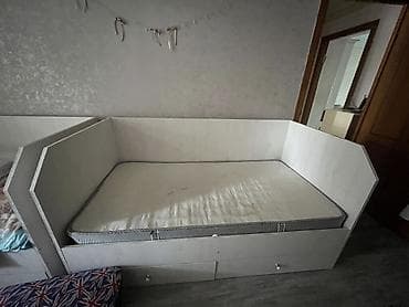 tekli carpayi: Oğlan və qız üçün, İşlənmiş, Çarpayı, Bazasız, Matras ilə, Siyirməli — 1