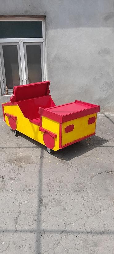 Uşaq üçün taxta “maşın” konstruksiyası - Material: tamamilə ağacdan — 3
