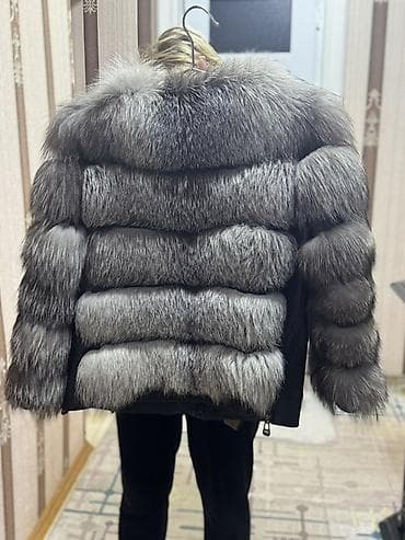 gödəkcə xl: Kürk, XL, rəng - Boz — 2