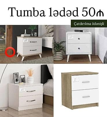 qorka mebel: Tumba – 1 ədəd, 50₼ - Yataq otağı üçün komod/tumba modelləri - 2 — 1