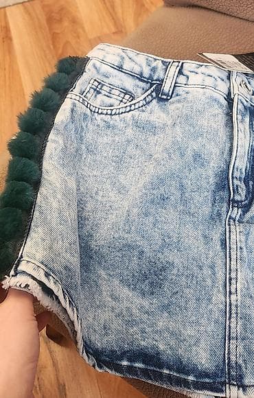 polo şalvar: Beverly Hills Polo Club qız uşaqları üçün dəst - Denim ətək — 2