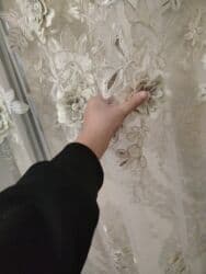 pencere perde: Yeni, Vilyur Pərdə, rəng - Ağ, Ünvandan götürmə — 3