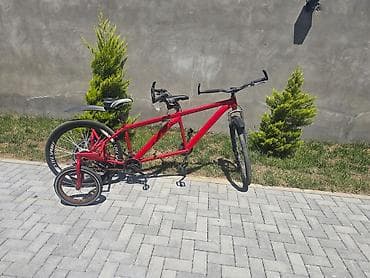 bravoda velosiped: Qırmızı tandem velosiped – iki nəfərlik - Çərçivə: möhkəm metal — 1