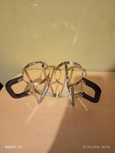 panel plastik: Məhsul: 2 ədəd metal stəkan/maşa tutacağı (şüşə stəkan üçün karkas) — 2