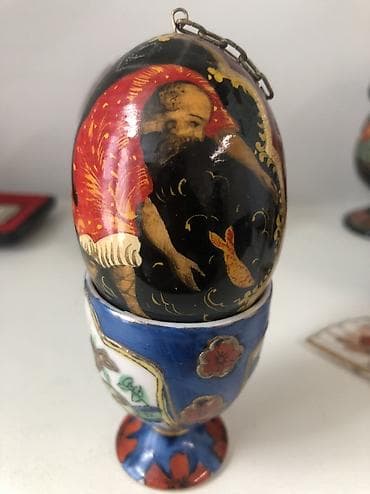 qızıl sırğalar: Пасхальнон яйцо палех ручная работа — 1