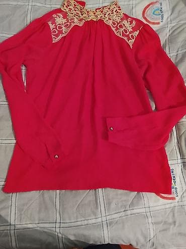 Qadın köynəyi – tünd çəhrayı/füşya rəngdə, uzunqol - Model: Zərif