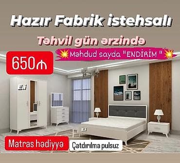 Hazır fabrik istehsalı yataq otağı dəsti - Komplekt: iki qapılı şkaf lalafo.az -da Hazır fabrik istehsalı yataq otağı dəsti - Komplekt: iki qapılı şkaf