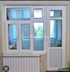 şuşe qapi: Yeni İkiqat şüşə paketi Plastik pəncərə, Еni: 2 sm, Uzunluğu: 5 sm, Ödənişli quraşdırma — 21