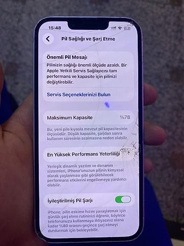 mini 7 ipad: IPhone 14, 128 GB, Ağ, Qırıq — 5