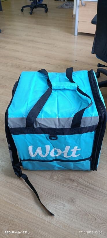 Məhsul: Wolt çatdırılma çantası (sırt çantası tipli termal box) -