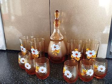 evde sam yandirmaq: Çay dəsti, rəng - Ağ, Farfor — 8